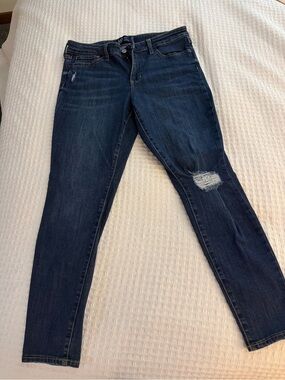 Gap Dark Blue Women's Distressed Skinny Jeans